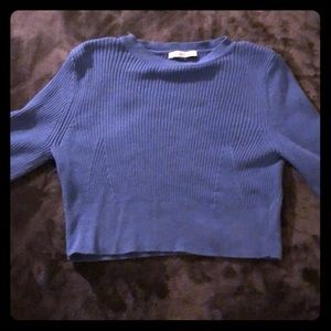 Zara Knit Sweater Crop Top